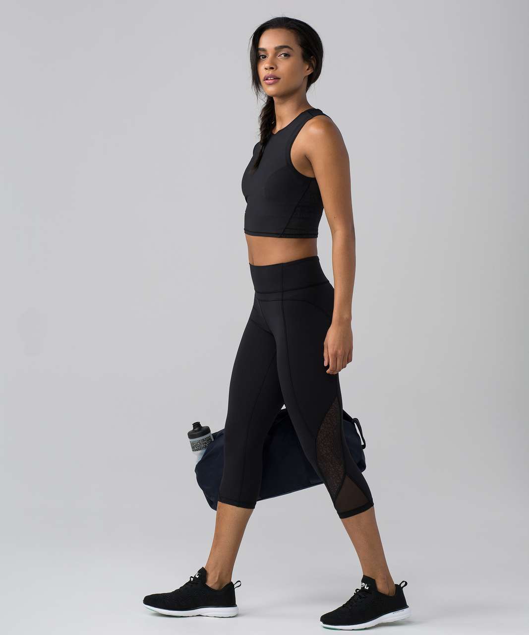 Lululemon Twist & Train Crop Tank - Black