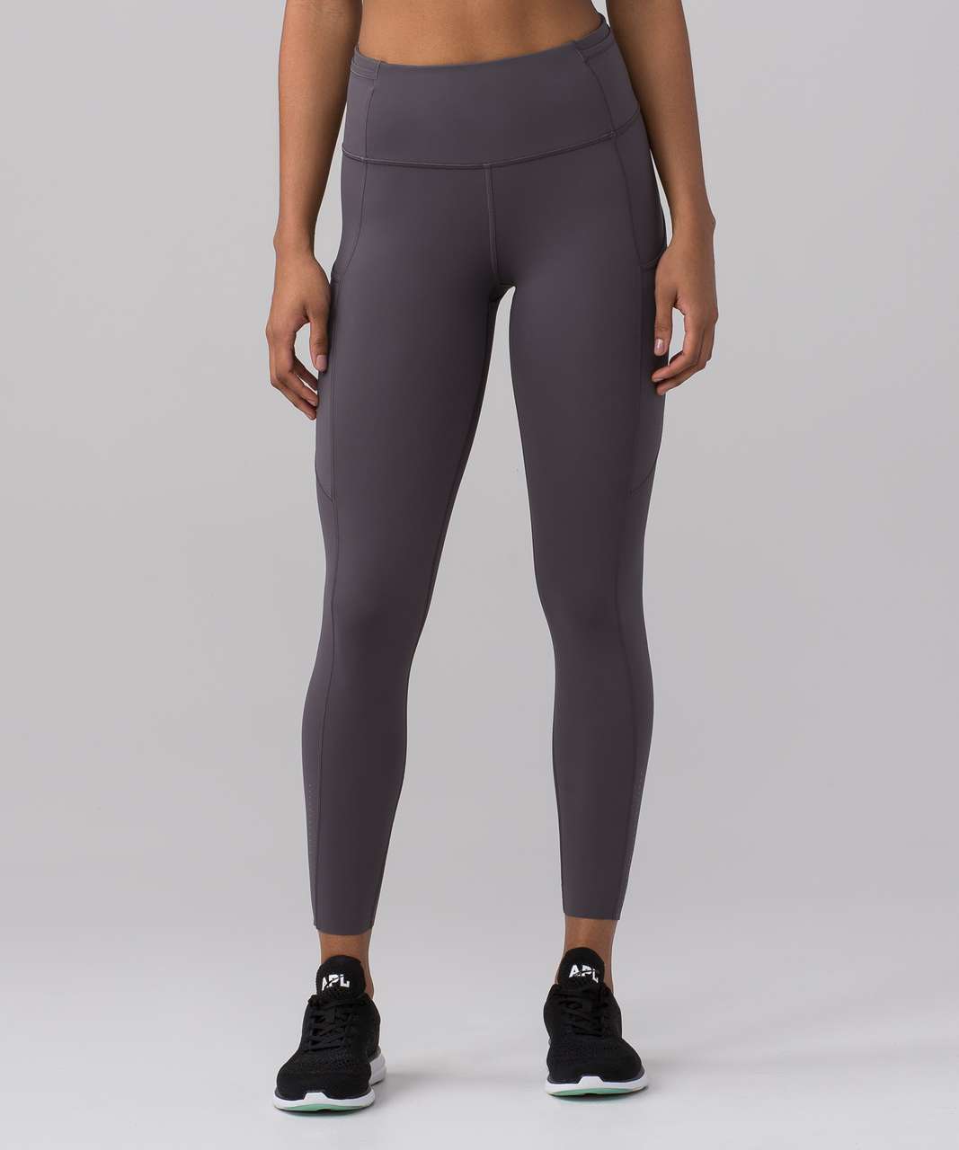 Lululemon Fast & Free 7/8 Tight II *Nulux 25 - CarmineTrue Red Black -  lulu fanatics