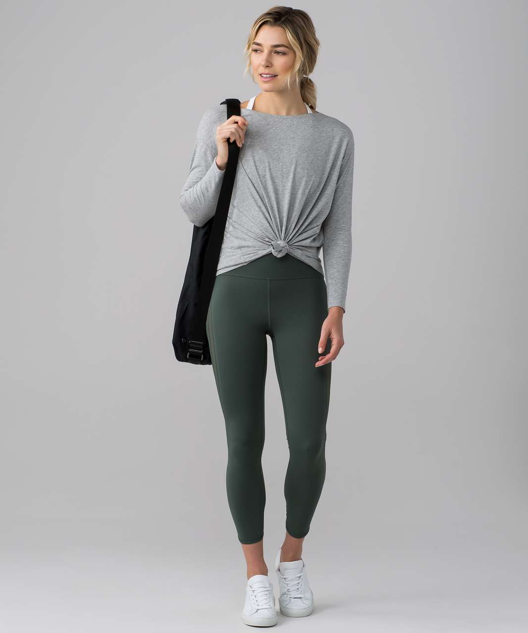 Lululemon Back In Action Long Sleeve - Heathered Core Light Grey