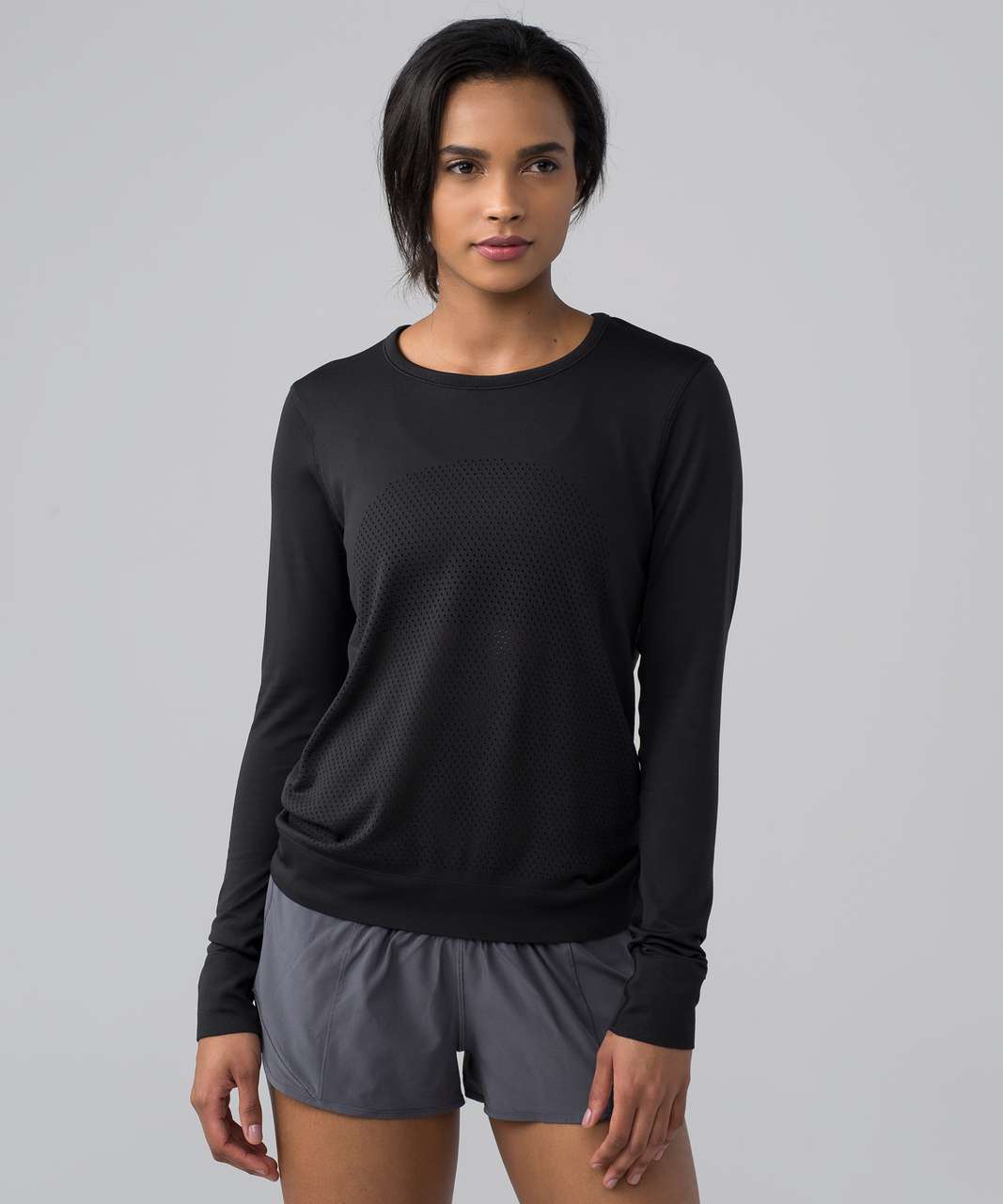 Lululemon Breeze By Long Sleeve - Black / Black