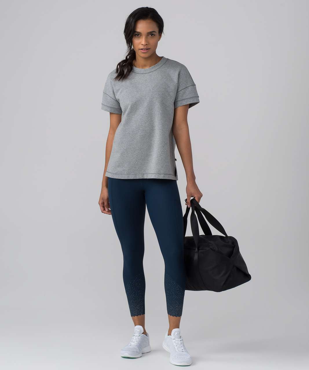 Lululemon Space Tee - Heathered Medium Grey - lulu fanatics