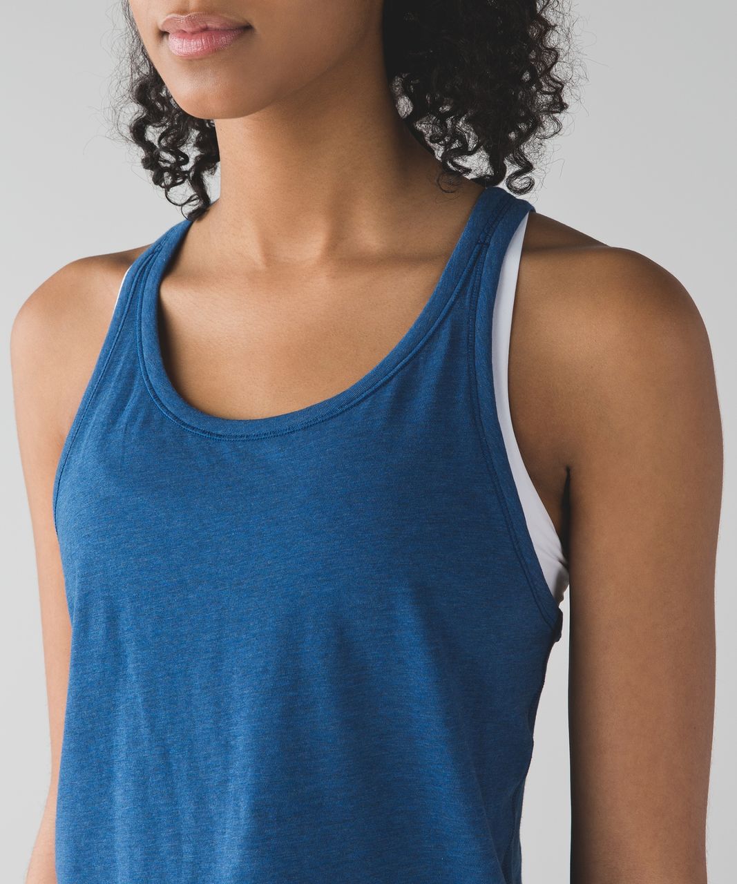 Lululemon Yogi Everyday Tank - Heathered Rugged Blue