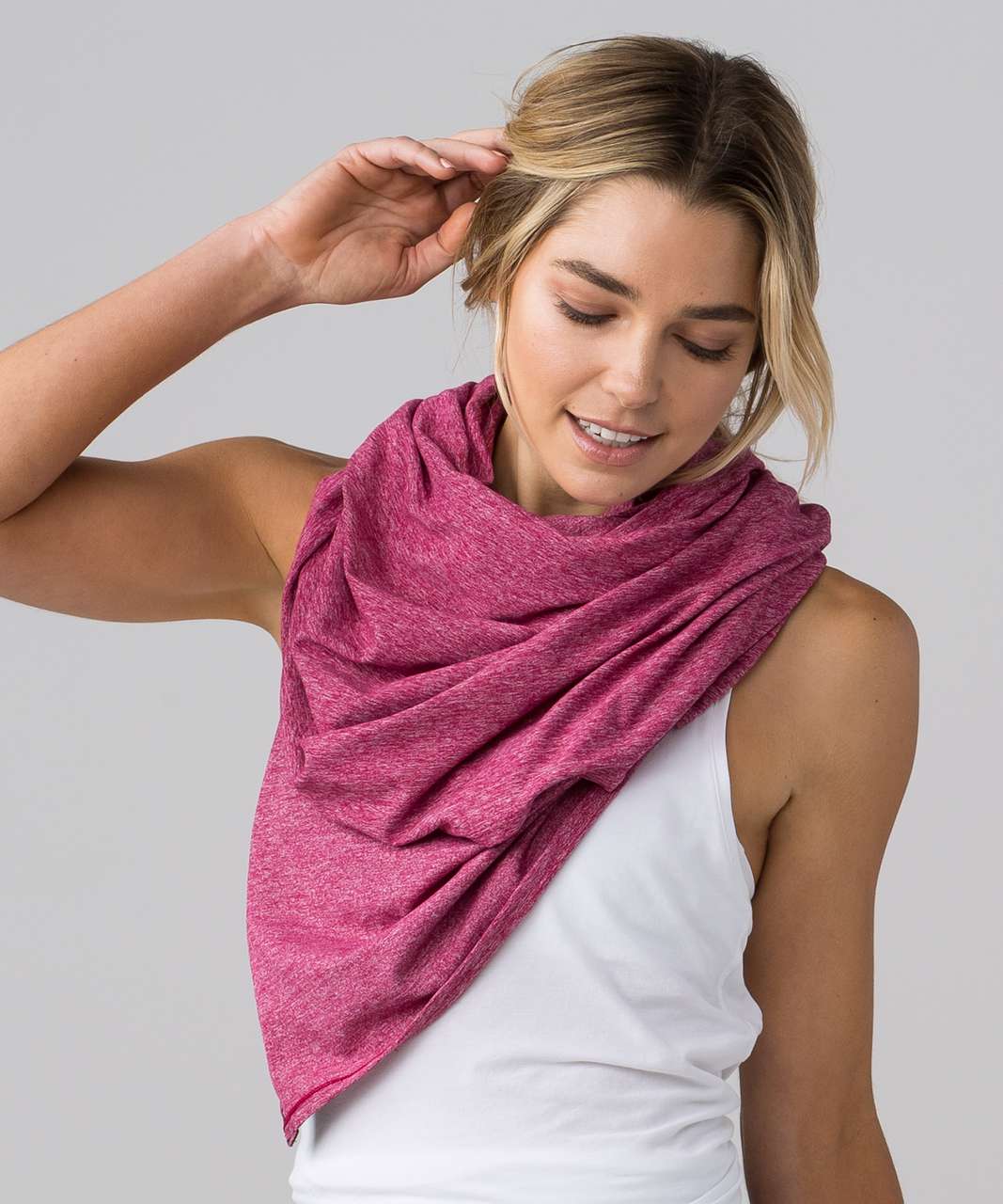 Lululemon Vinyasa Scarf (Rulu) - Heathered Berry Rumble - lulu fanatics