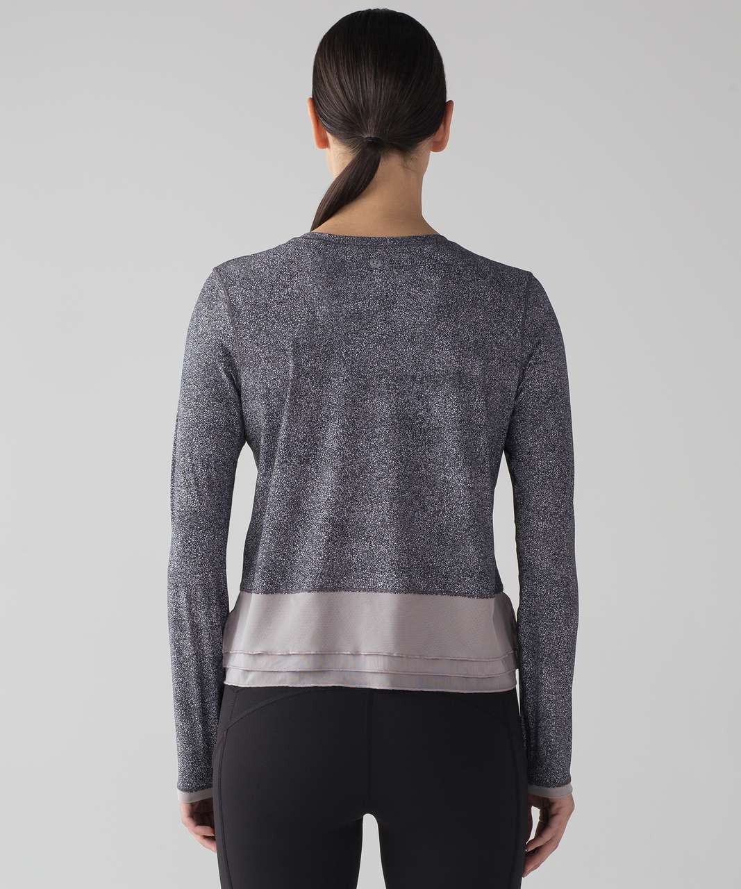 Lululemon Sole Training Long Sleeve (UV Protection) - Sea Spray Alpine White Dark Chrome