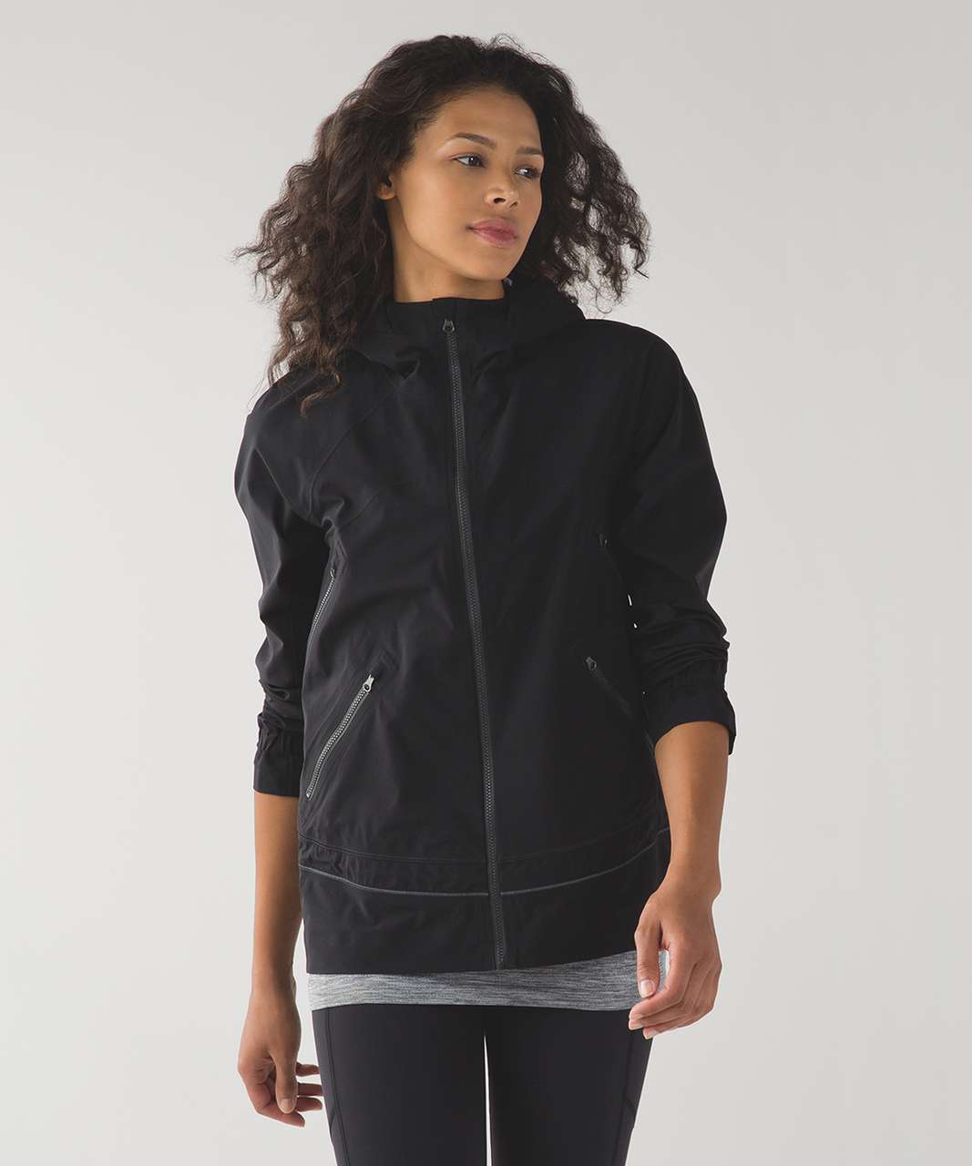 lululemon black rain jacket