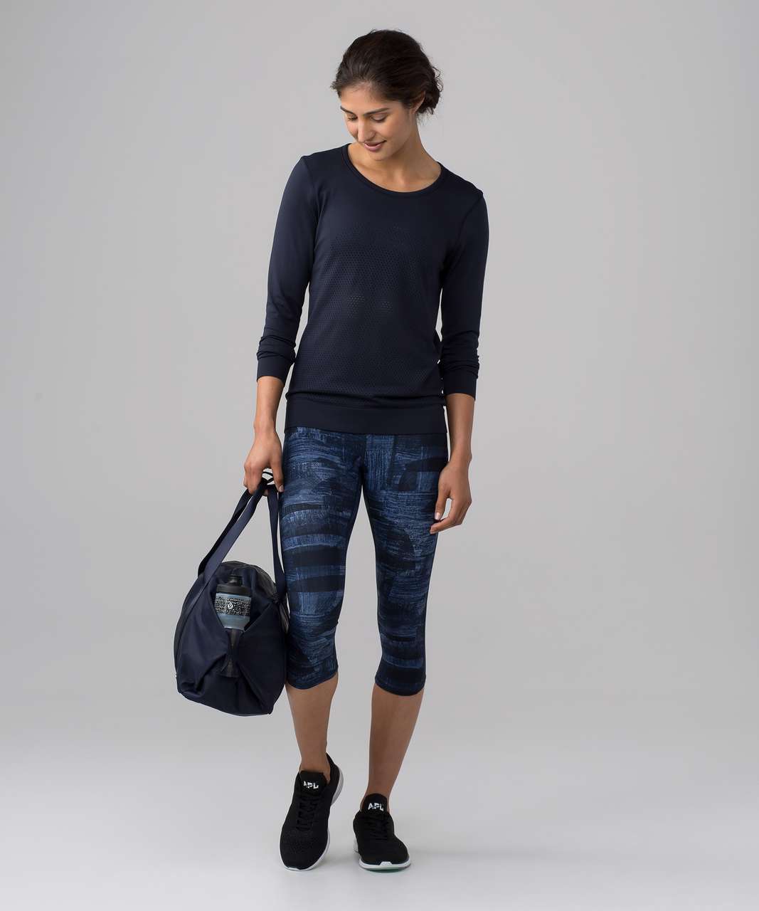 Lululemon Breeze By Long Sleeve - Midnight Navy / Midnight Navy