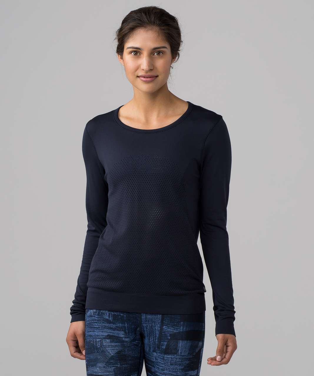 Lululemon Breeze By Long Sleeve - Midnight Navy / Midnight Navy