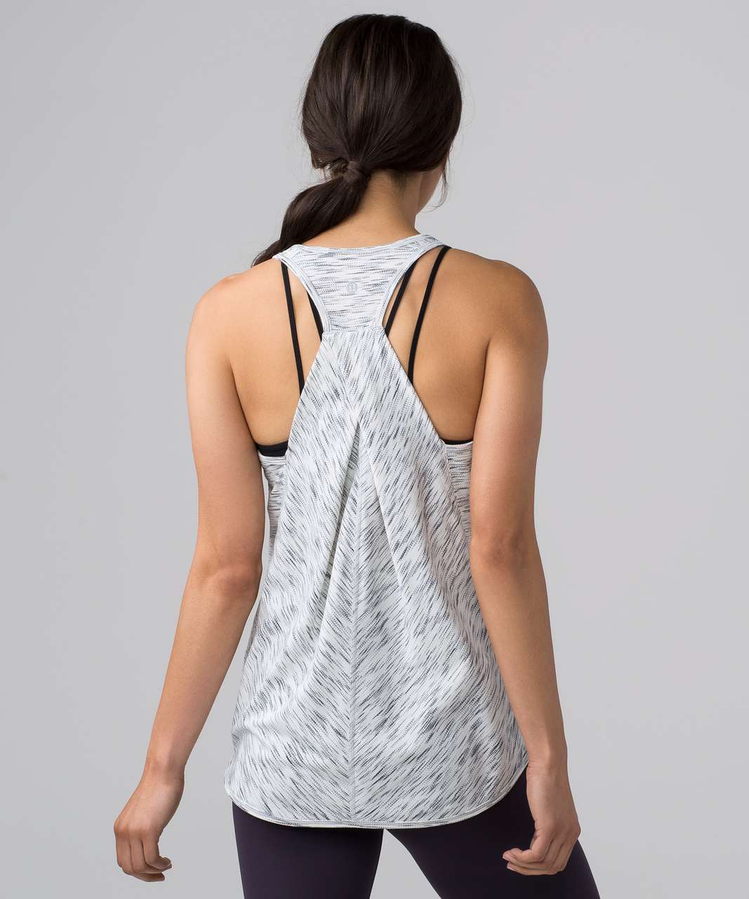 Lululemon Essential Tank - Tiger Space Dye Black White (First Release) - lulu  fanatics