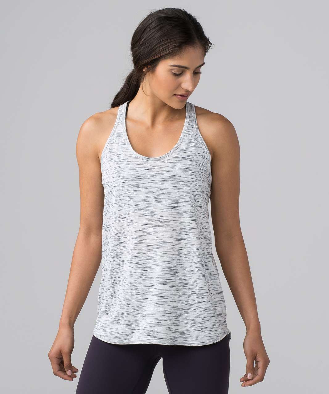 Lululemon Essential Tank - Tiger Space Dye Black White (First Release ...