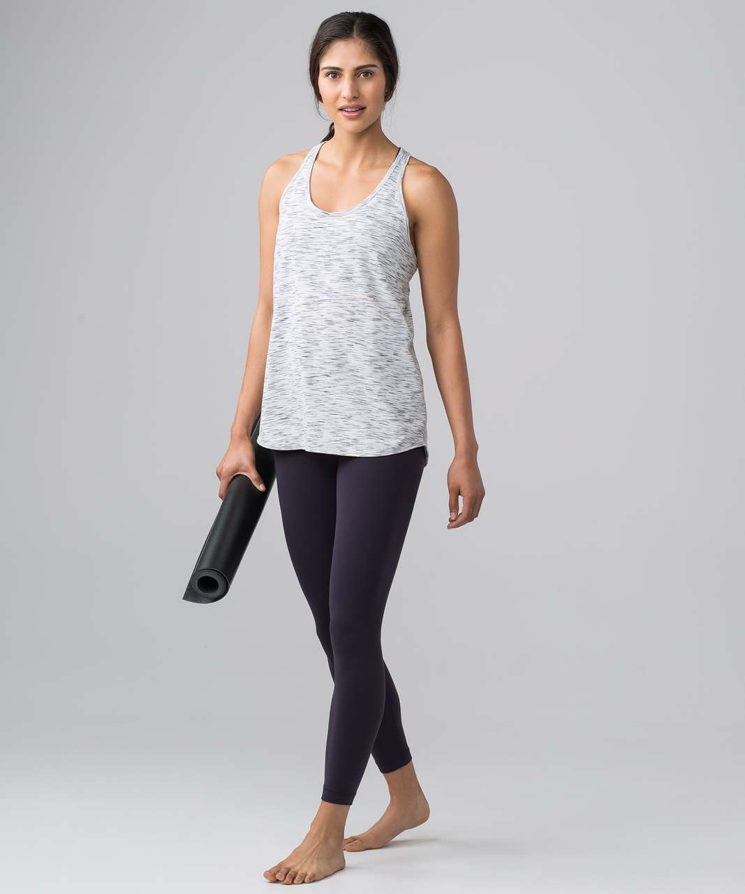 Lululemon Essential Tank - Tiger Space Dye Black White (First Release)