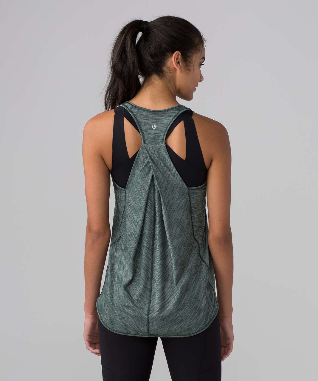 Lululemon Essential Tank - Heathered Dark Forest - lulu fanatics