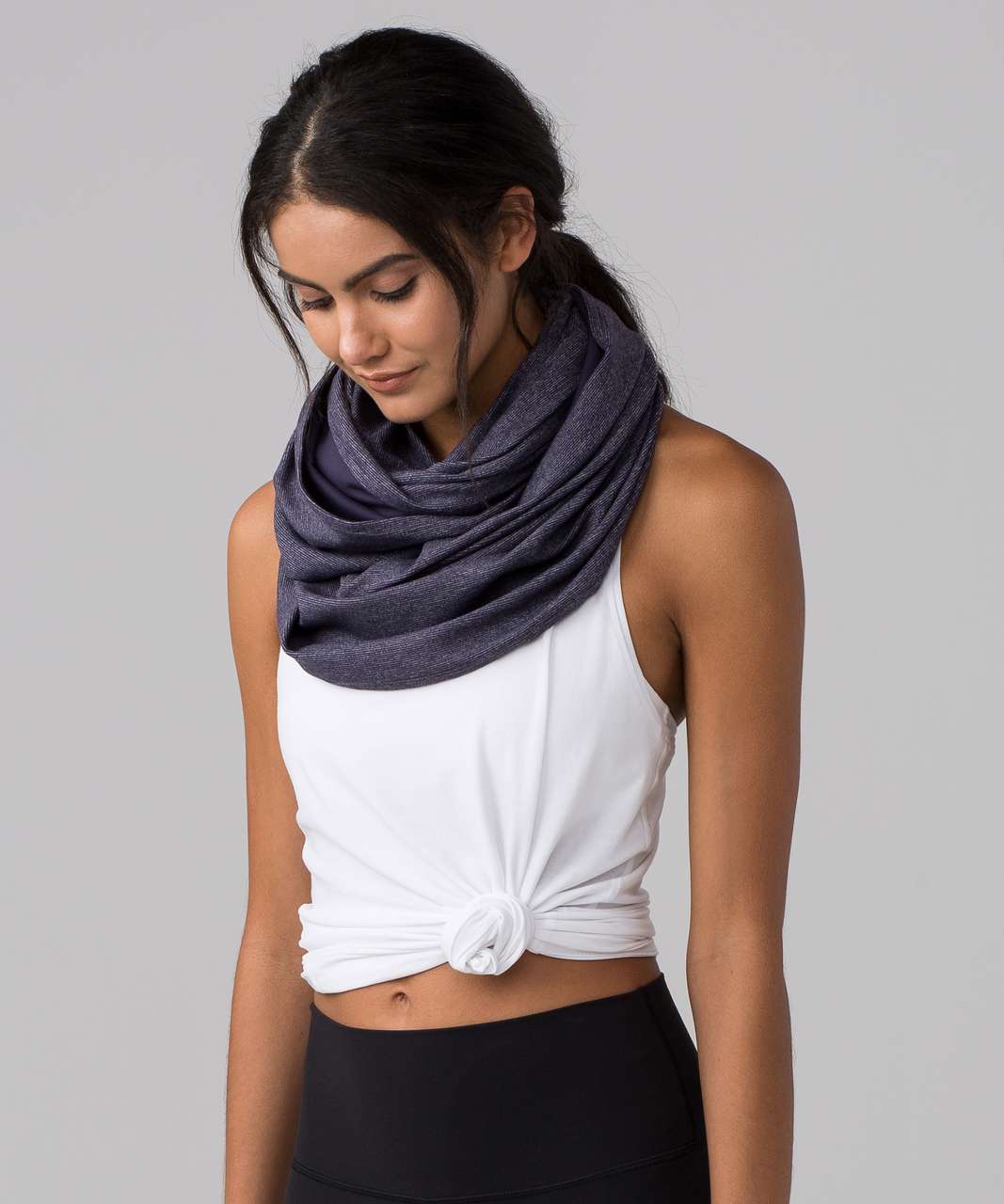 Lululemon Vinyasa Scarf *Rulu - Incognito Camo HTR Black - lulu fanatics