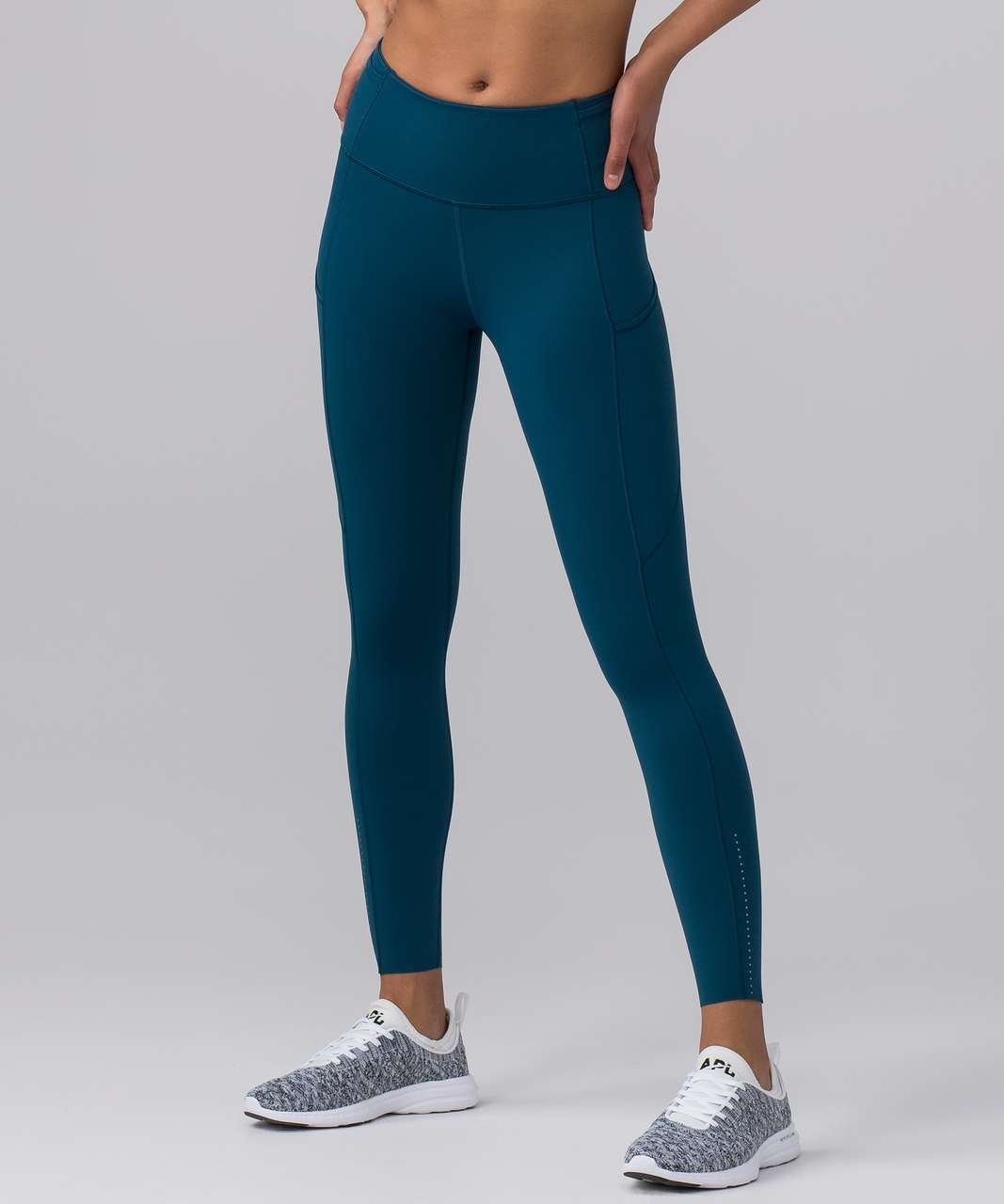 Lululemon Fast And Free 7/8 Tight - Nocturnal Teal - lulu fanatics