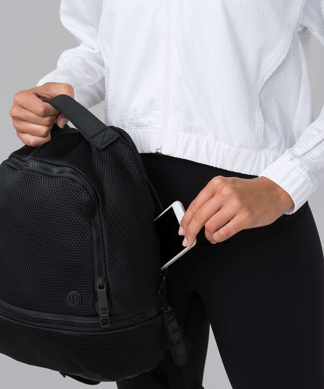 Lululemon Go Lightly Backpack (Mesh) (Mini 12L) - Black