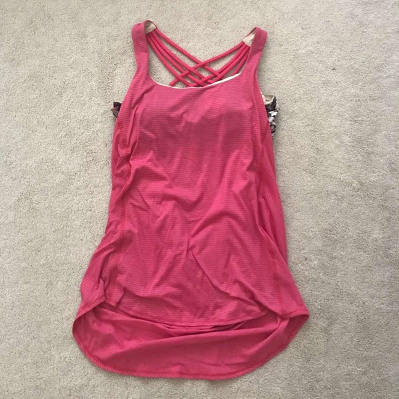 Lululemon Wild Tank - Heathered Bon Bon / So Fly Butterfly Angel Wing / Bon  Bon - lulu fanatics