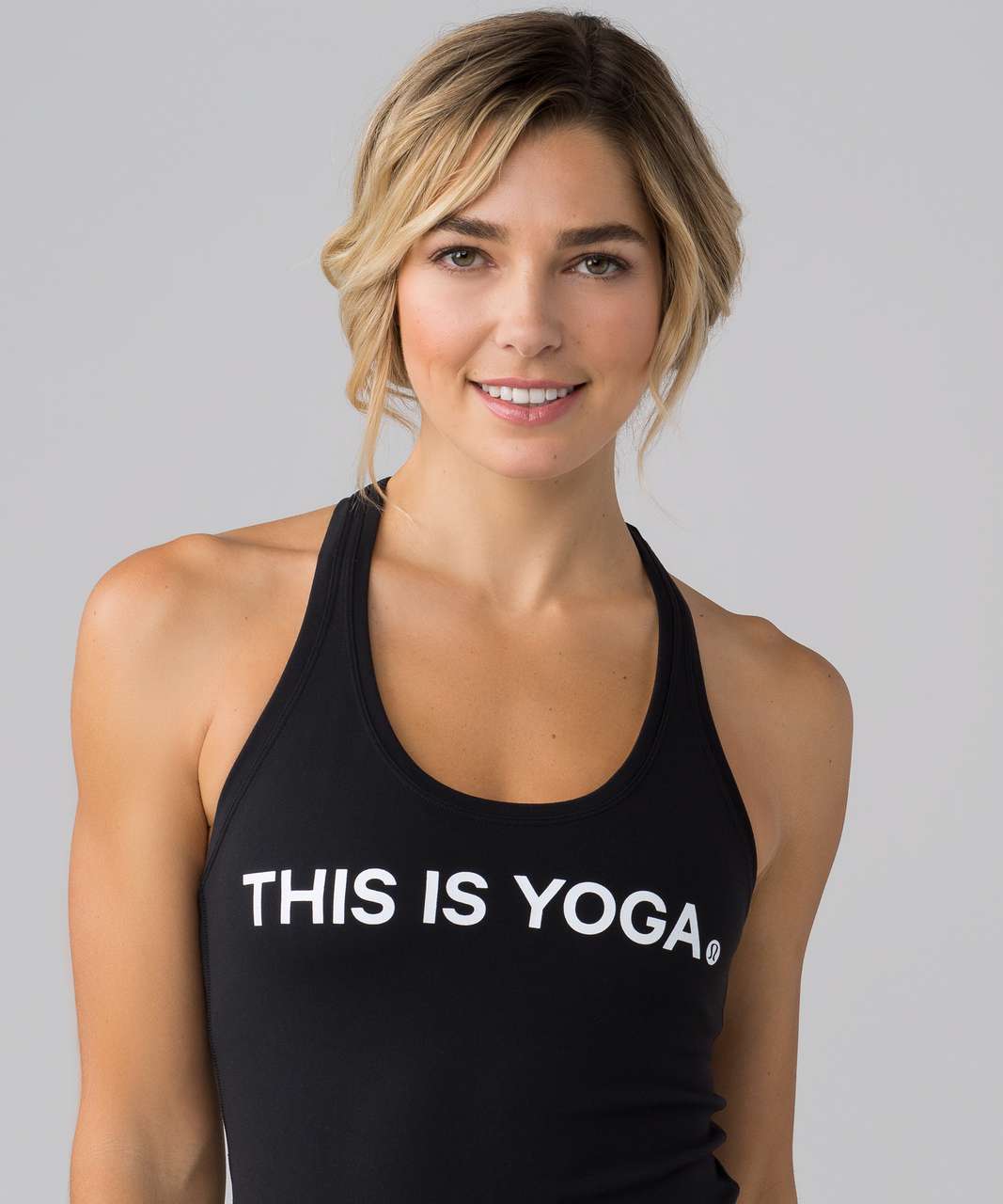 i do yoga to burn off the crazy Women's Racerback Tank Top - Customon