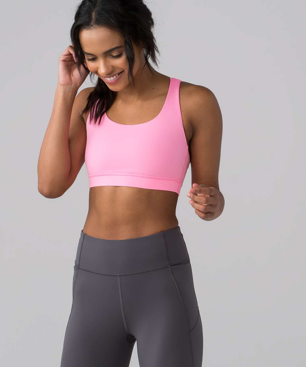 Lululemon Energy Bra - Pink Shell - lulu fanatics