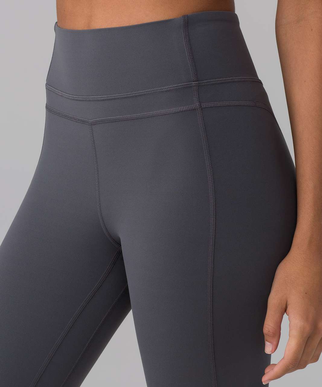 Lululemon Pushing Limits Crop (Nulu 21) - Dark Carbon - lulu fanatics