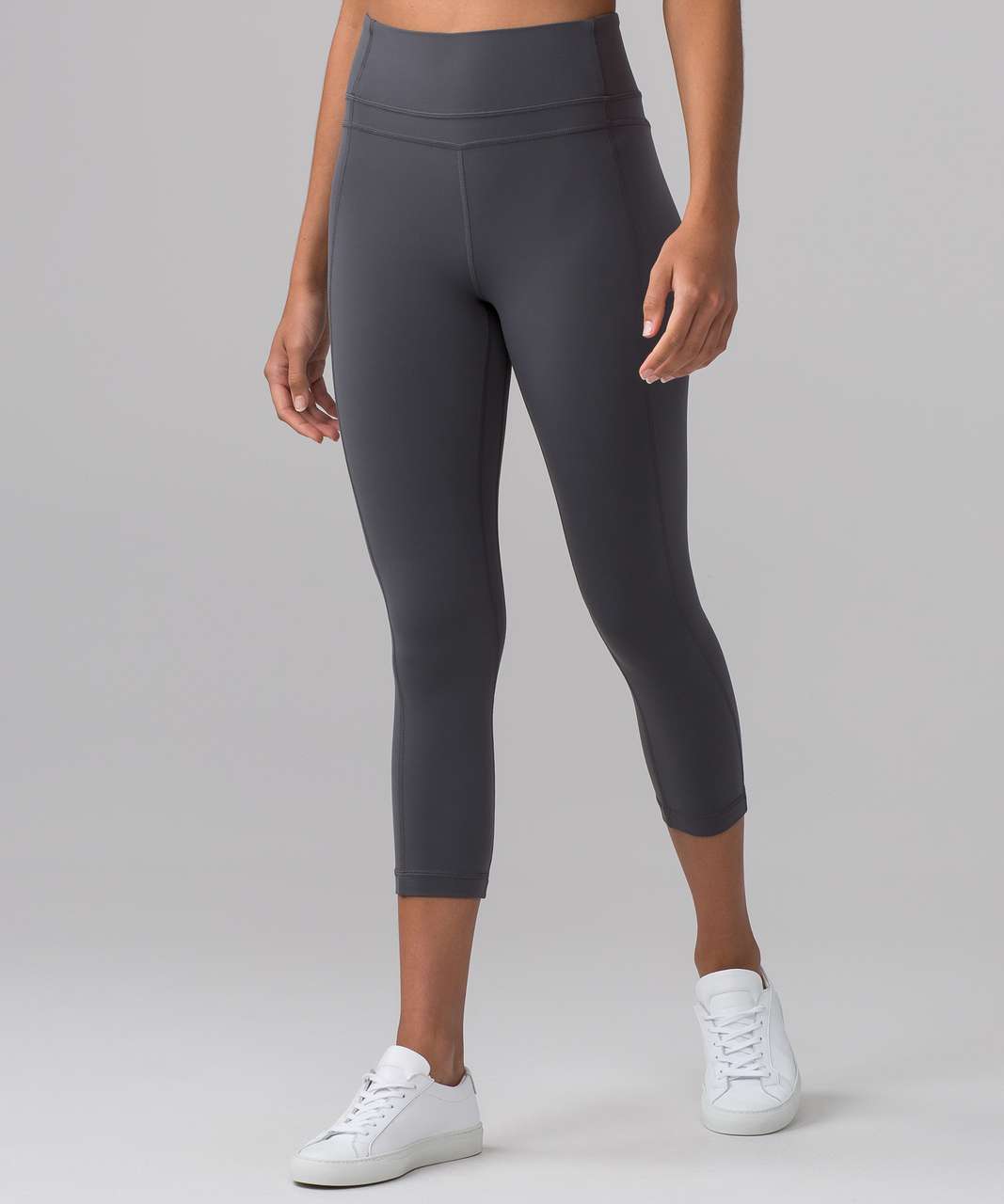 Lululemon Pushing Limits Crop (Nulu 21") - Dark Carbon