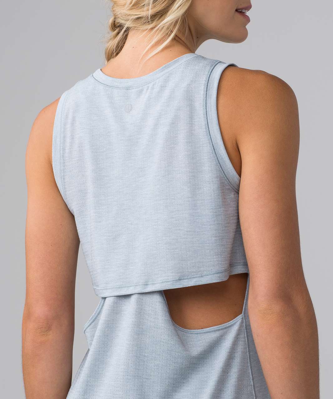 Lululemon Push Your Limits Tank - Heathered Ultra Violet / Black - lulu  fanatics