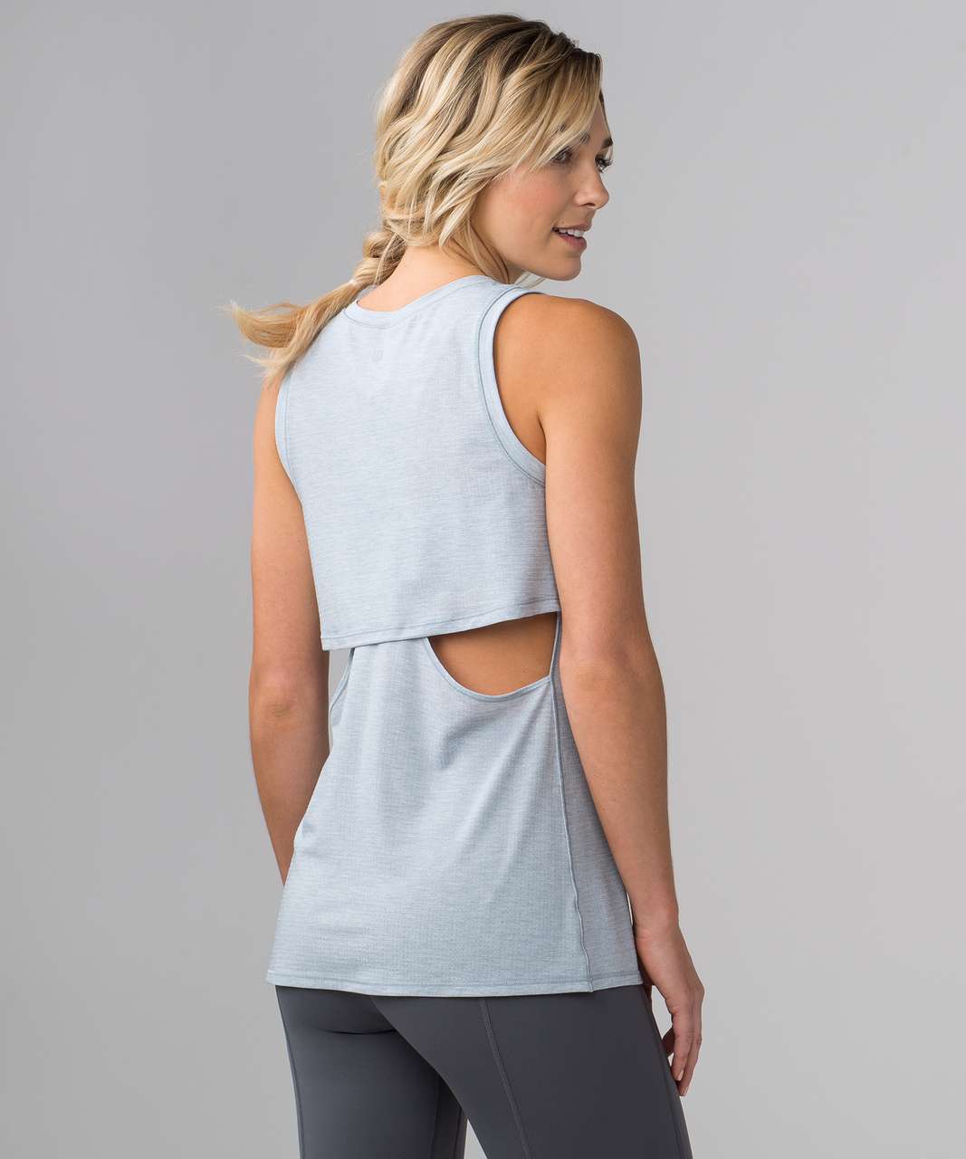 Lululemon Pushing Limits Muscle Tank - Heathered Hail - lulu fanatics