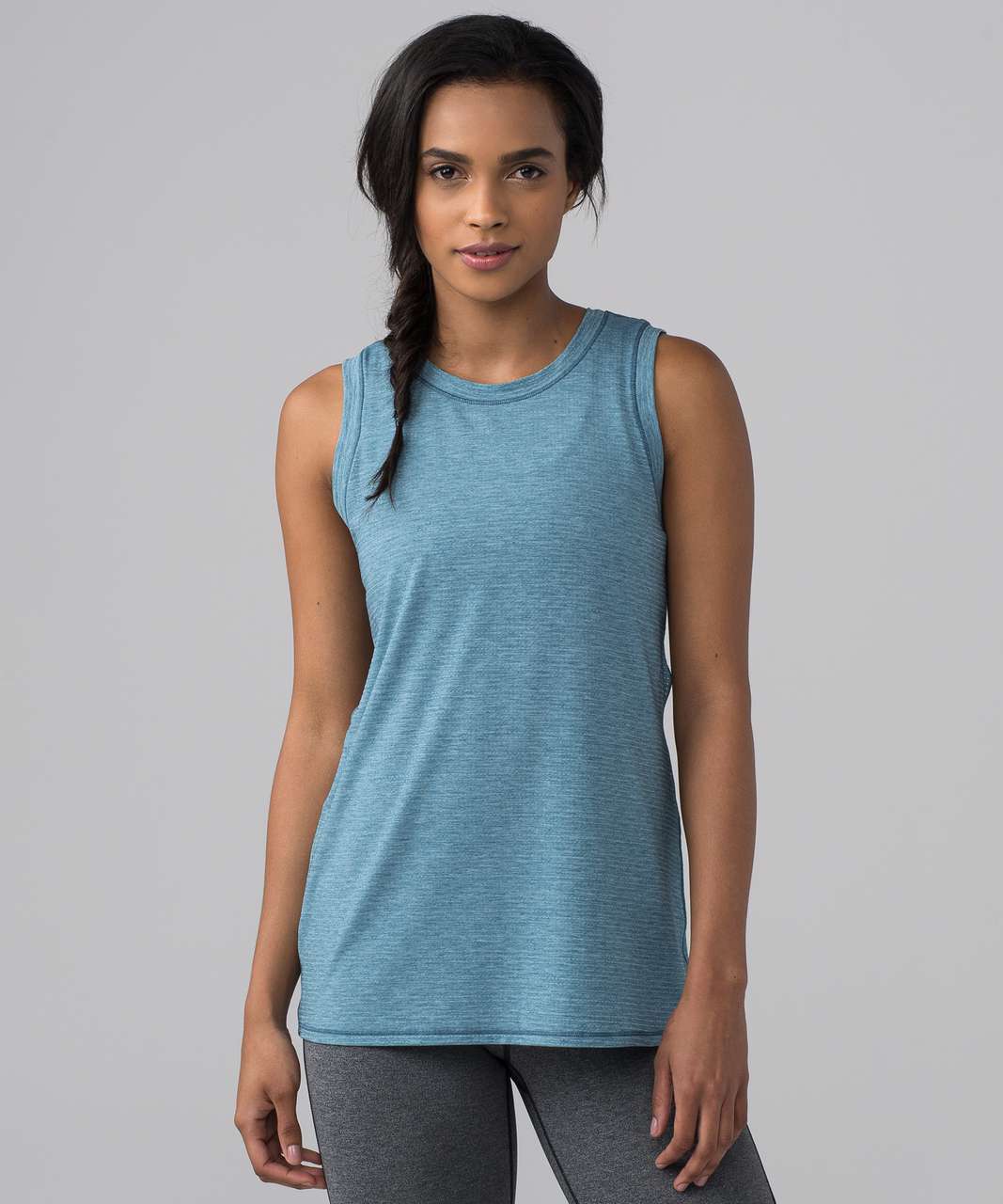 Lululemon Pushing Limits Muscle Tank - Heathered Seascape