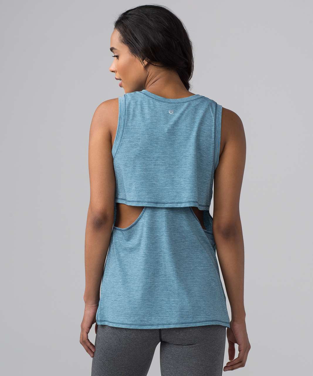 Lululemon Pushing Limits Muscle Tank - Heathered Seascape