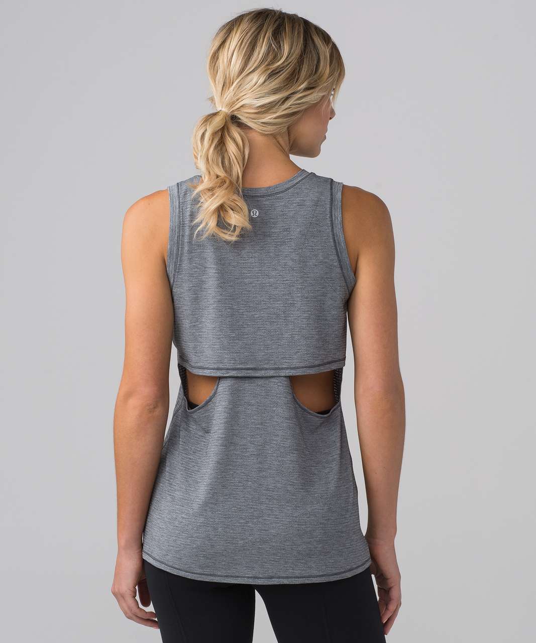 Lululemon Pushing Limits Muscle Tank - Heathered Black