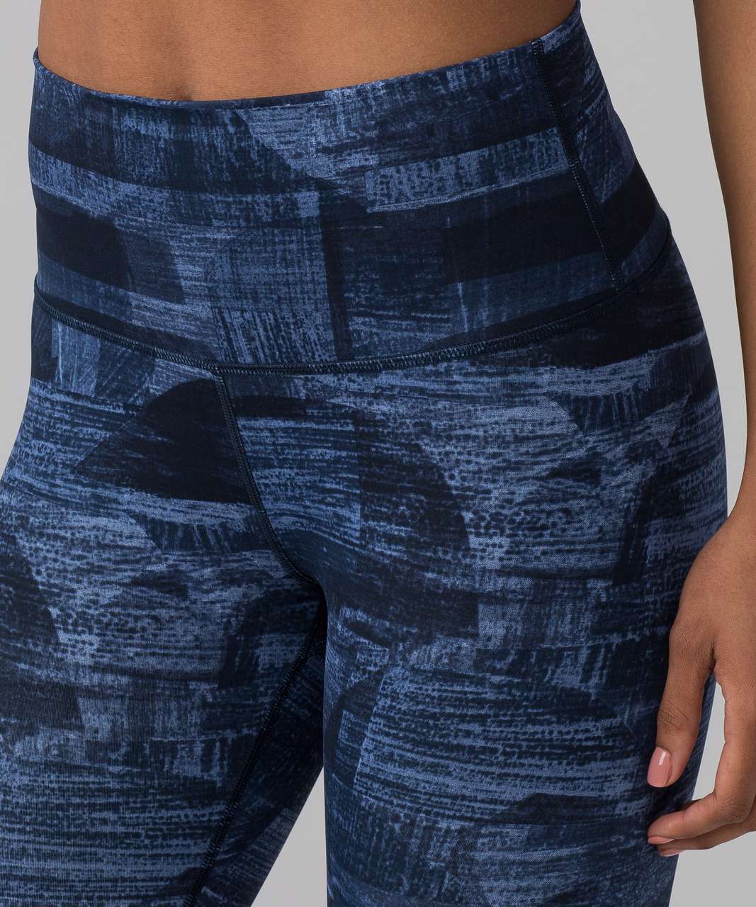 Lululemon Wunder Under Crop (Hi-Rise) (Full-On Luxtreme 21) - Transition  Multi Midnight Navy - lulu fanatics