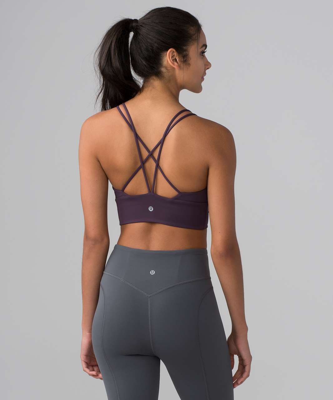 Lululemon Pushing Limits Bra - Black Currant