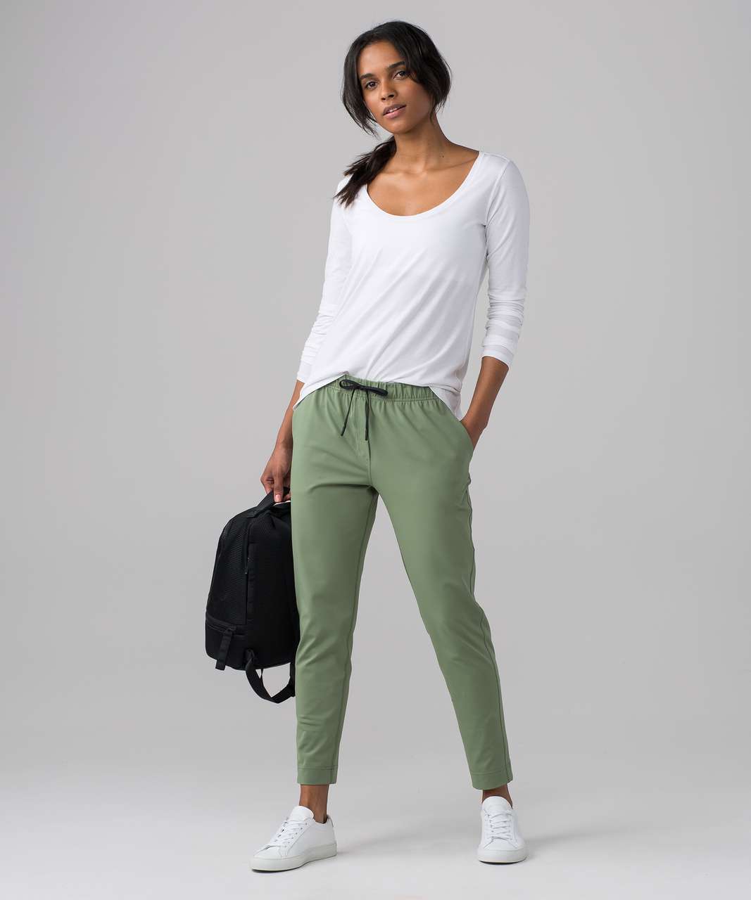 Lululemon Jet Crop (Slim) (Luxtreme 19) - Desert Olive - lulu