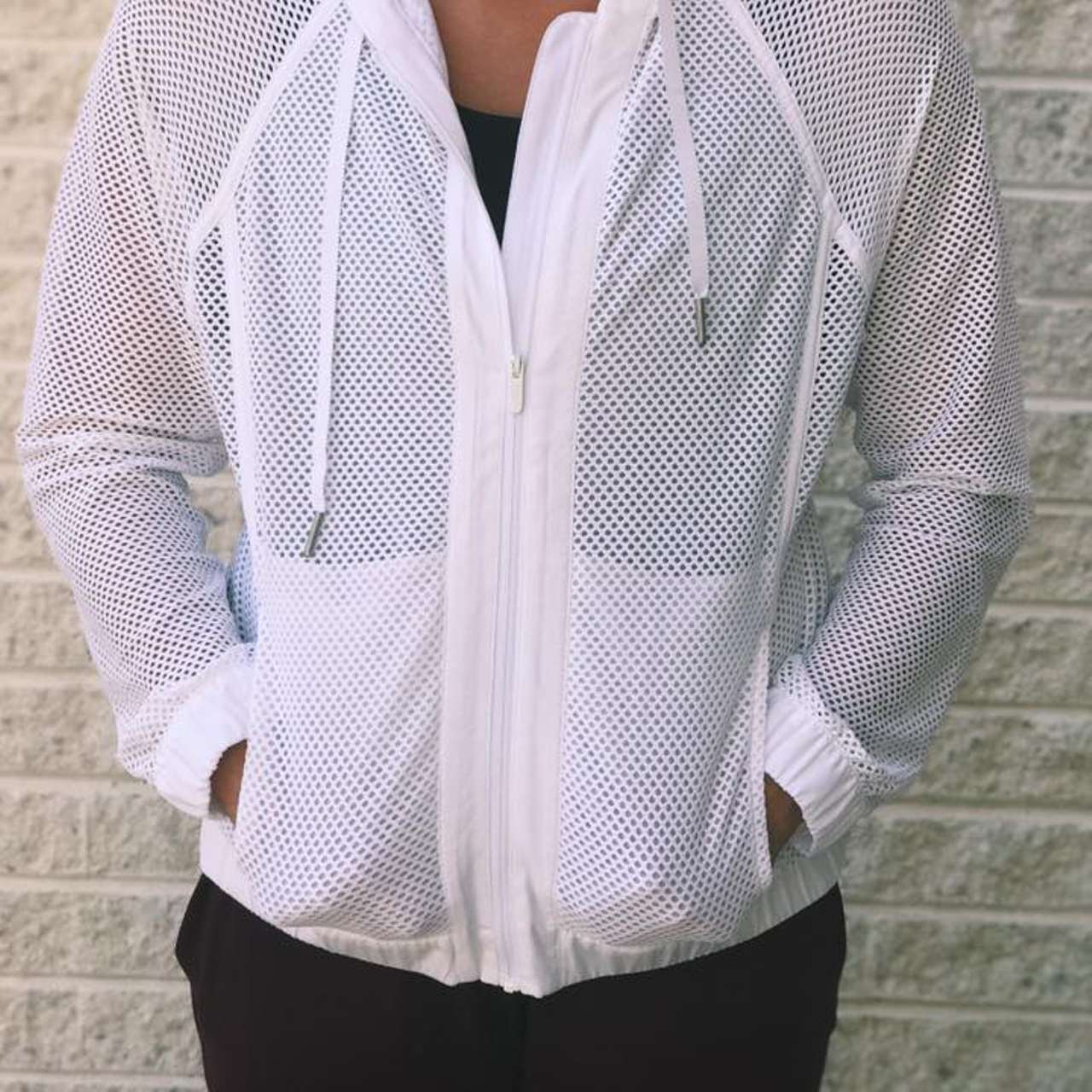 Lululemon Mesh on Mesh Jacket - White