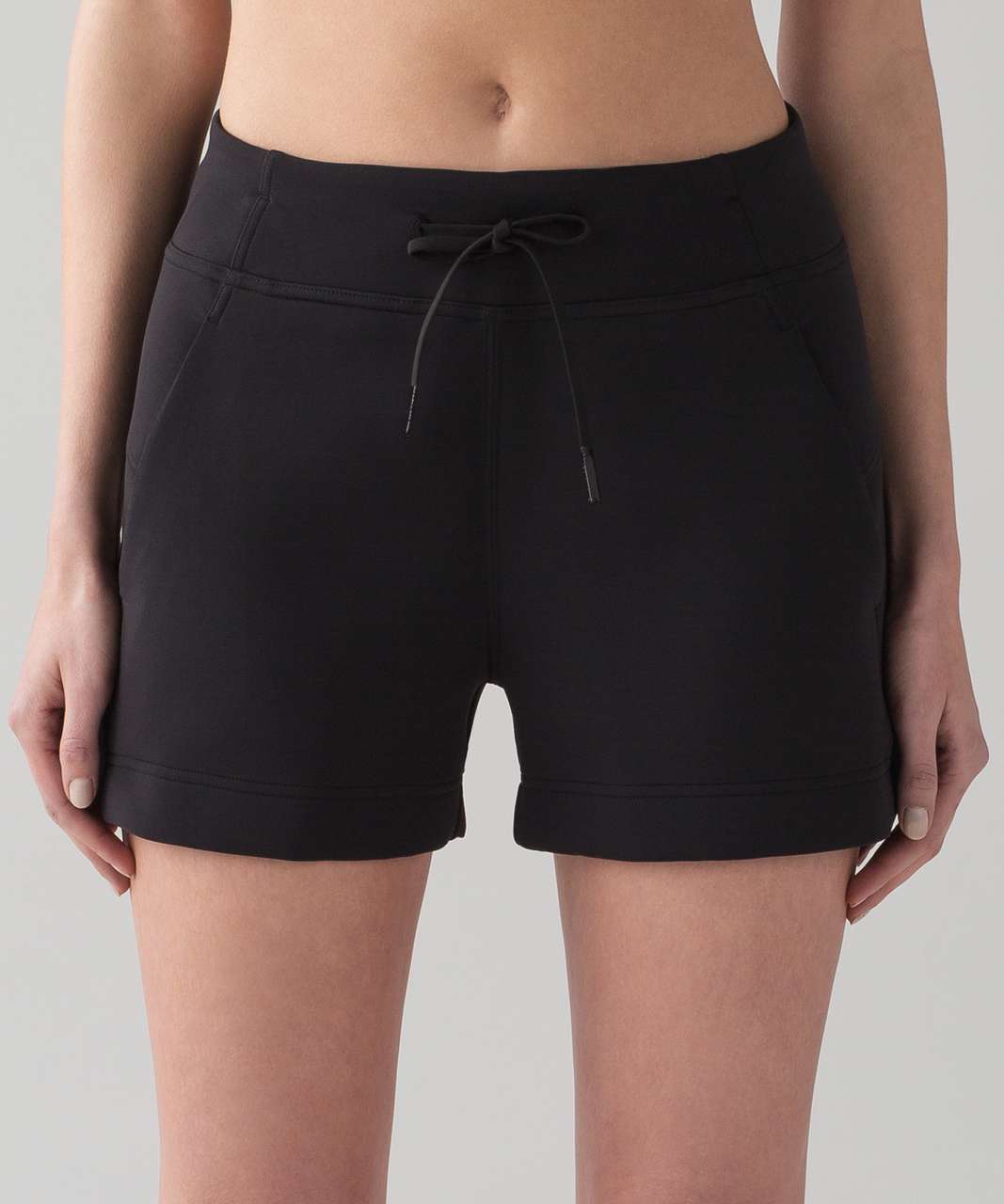 Lululemon Compression 4 inch Shorts Black Reversible Women's Size 4