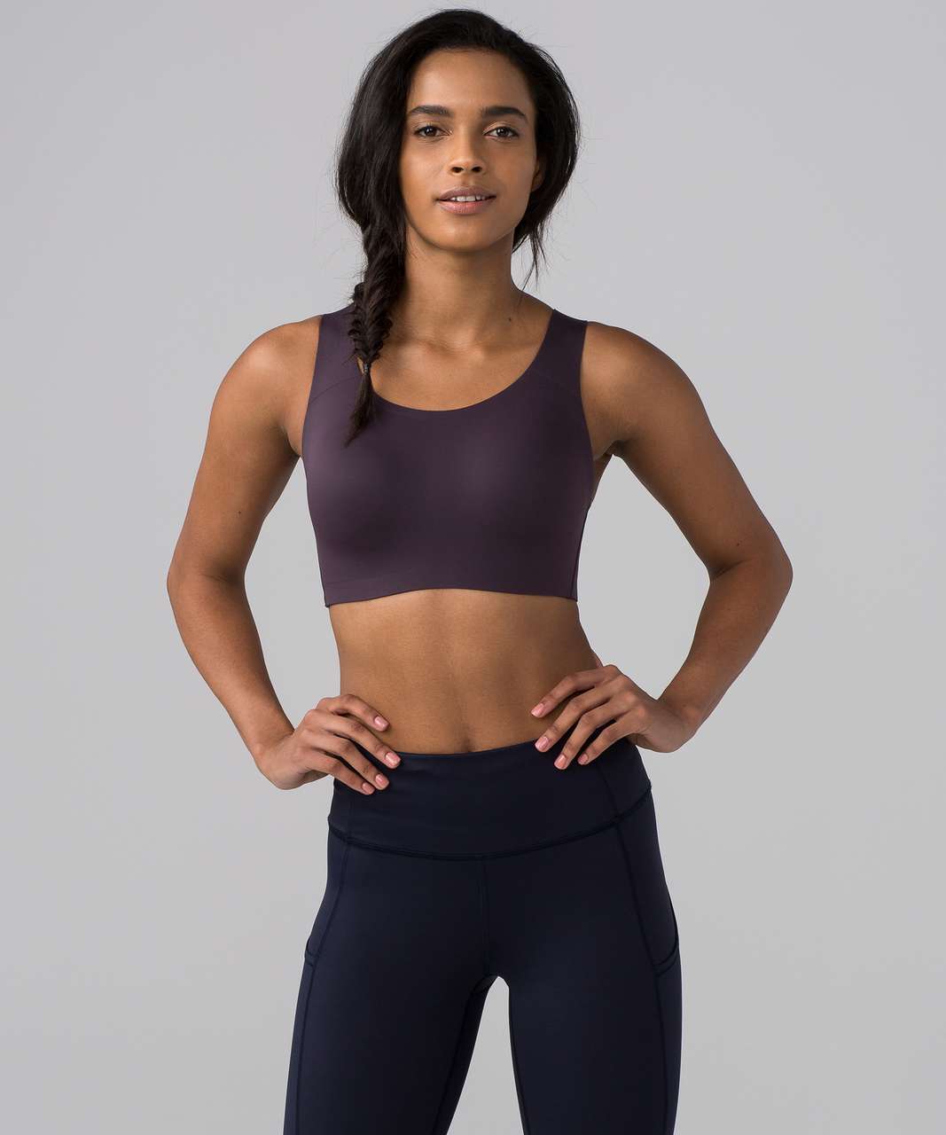 Lululemon Black Sports Bra Enlite Weave Back 32B High Support Running  Adjustable