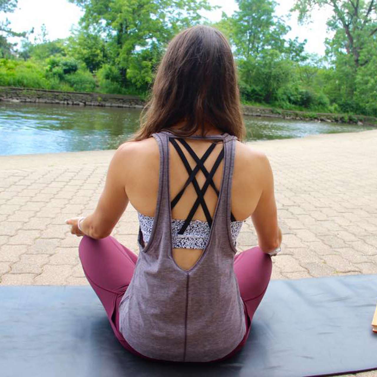 Lululemon Intended Tank - Heathered Black Currant