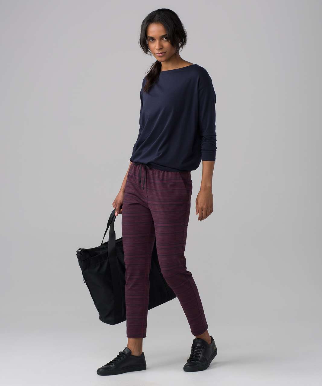 Lululemon Jet Crop (Slim) (Luxtreme 25.5) - Cyber Red Grape Bordeaux Drama  - lulu fanatics