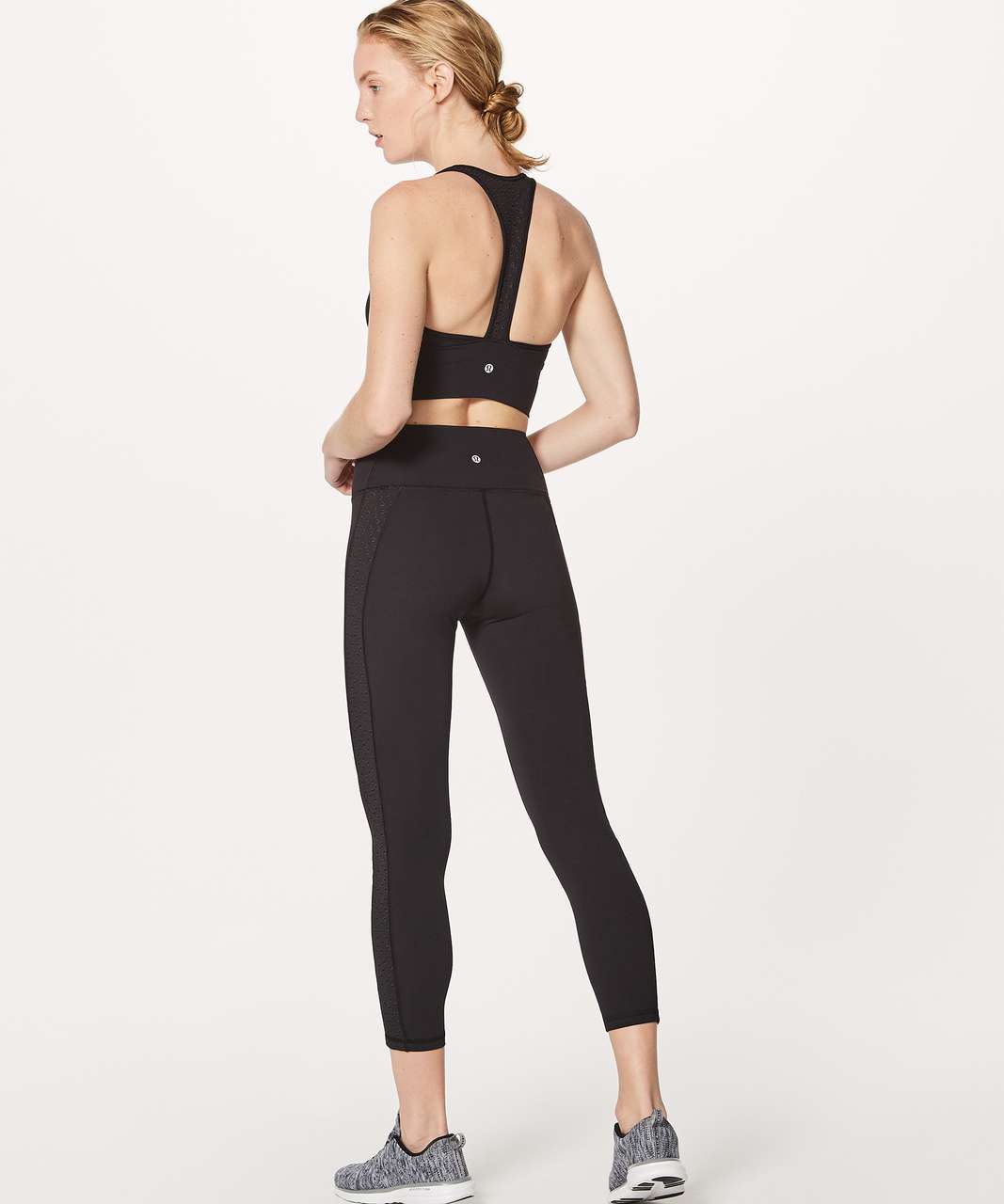 Lululemon Fresh In Mesh Bra - Black - lulu fanatics