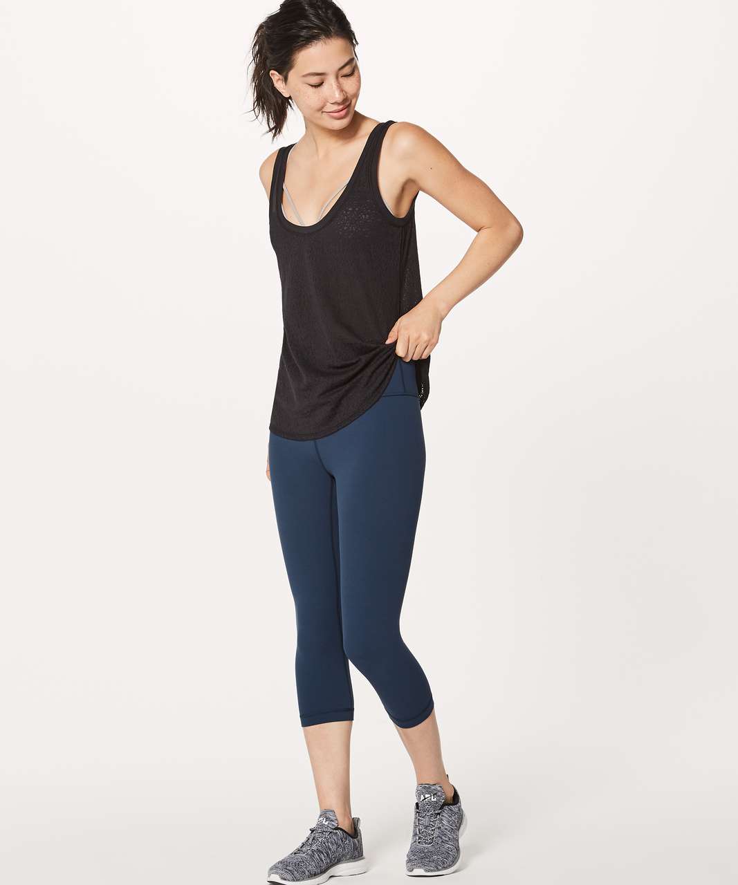 Lululemon Hint of Sheer Singlet - Black