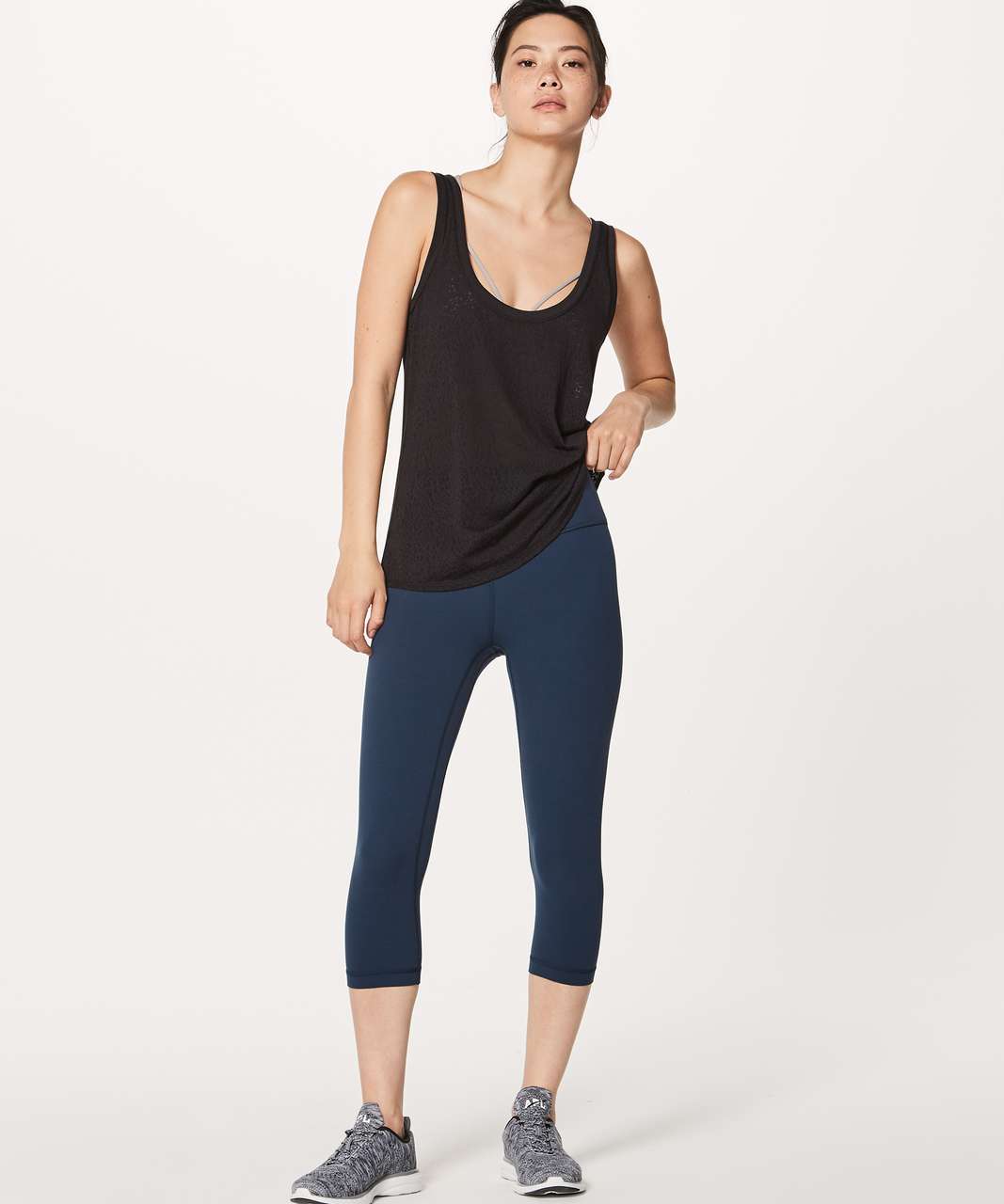 Lululemon Hint of Sheer Singlet - Black