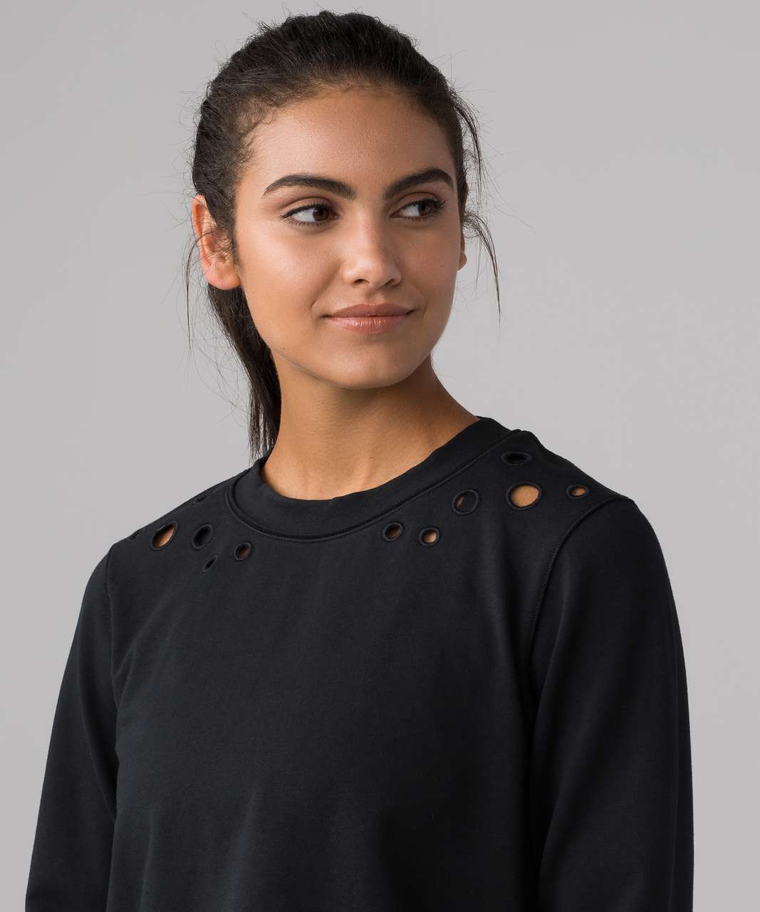 Lululemon Space Crew (Eyelet) - Black