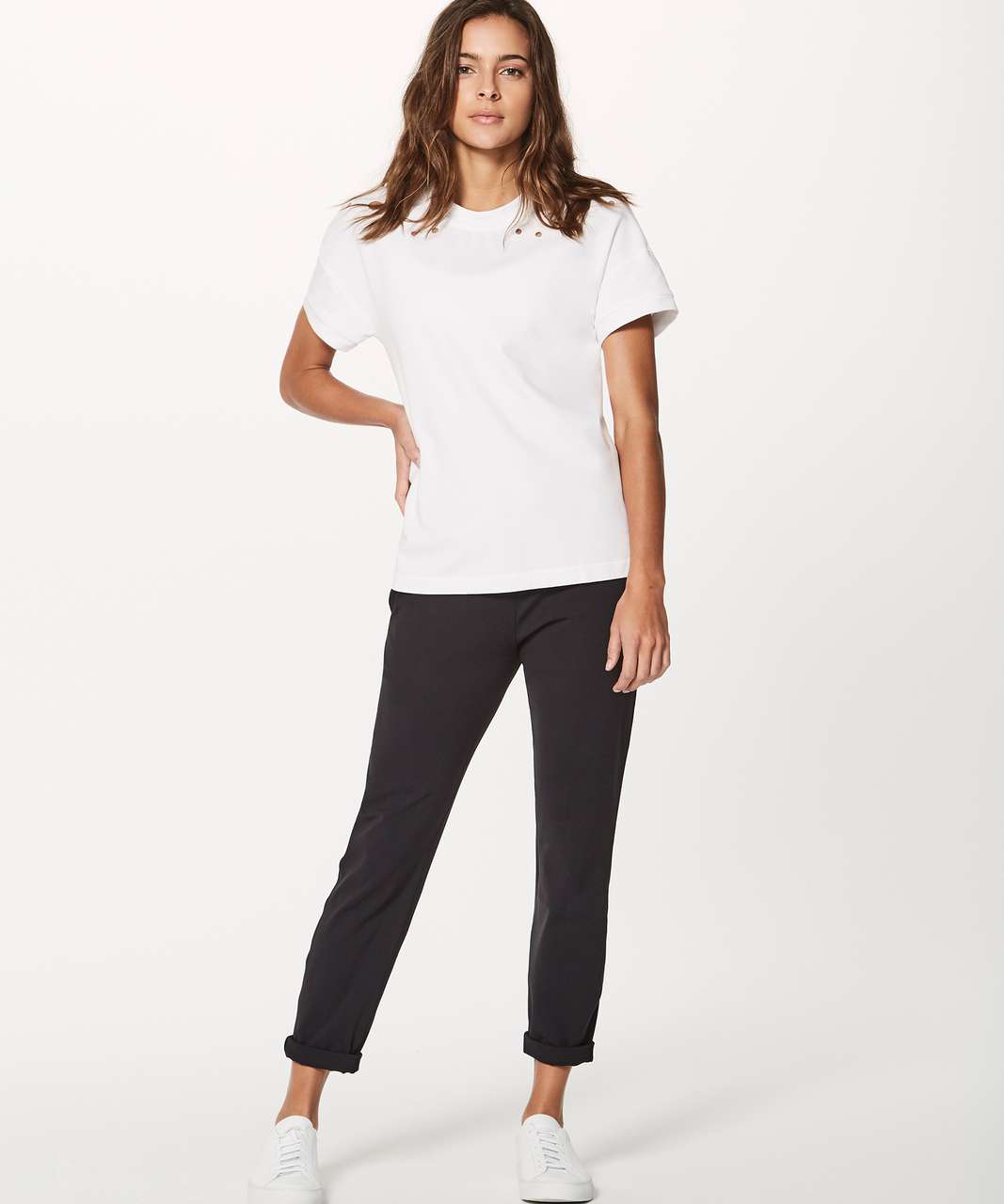 Lululemon Space Tee (Eyelet) - White - lulu fanatics