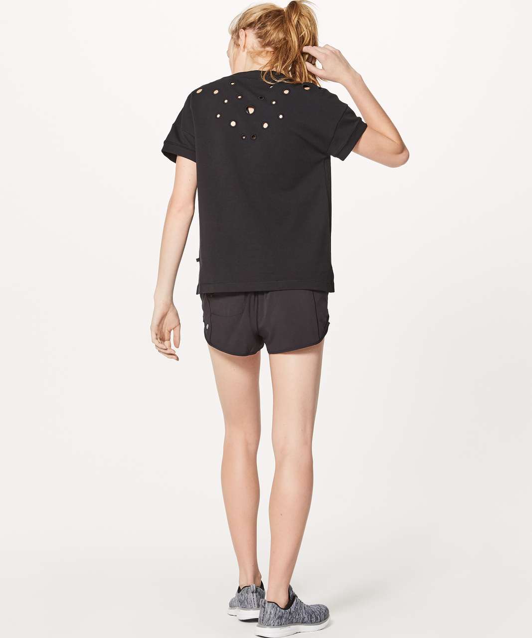 Lululemon Space Tee (Eyelet) - Black