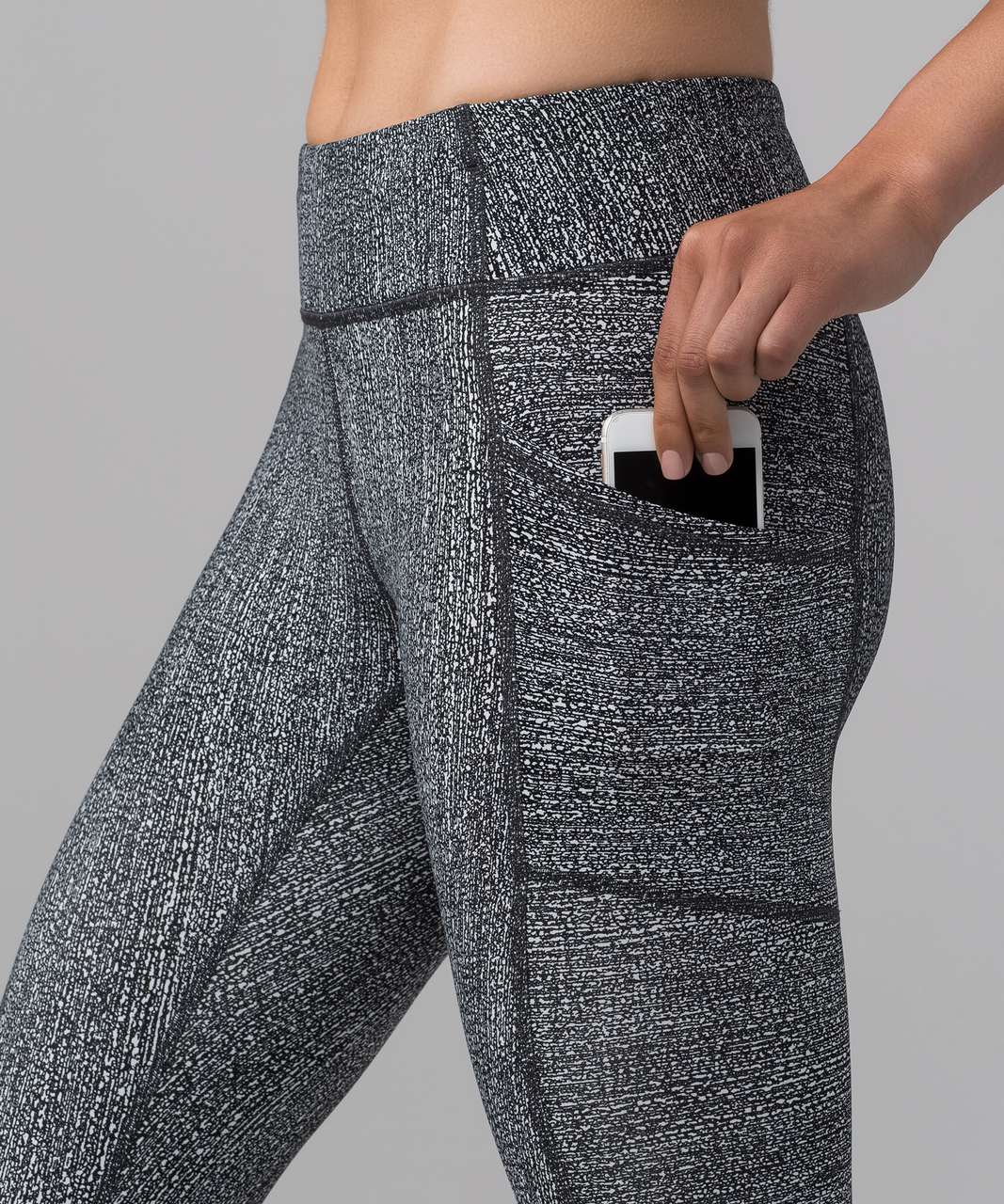 Lululemon Tight Stuff Tight II Chakra Print Alpine White Black