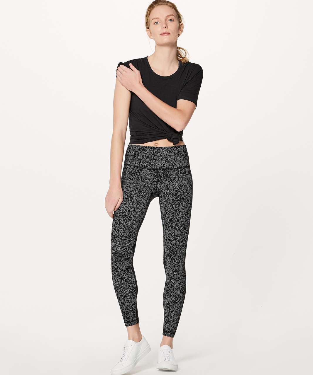 Lululemon Wunder Under Hi-Rise Tight (Full-On Luxtreme 28") - Soundwave White Black