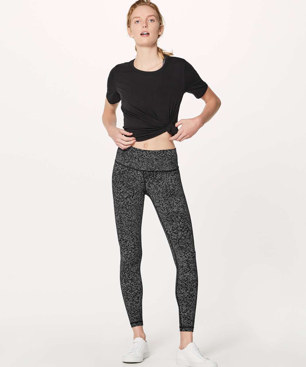 Lululemon Wunder Under Hi-Rise Tight (Full-On Luxtreme 28") - Soundwave White Black