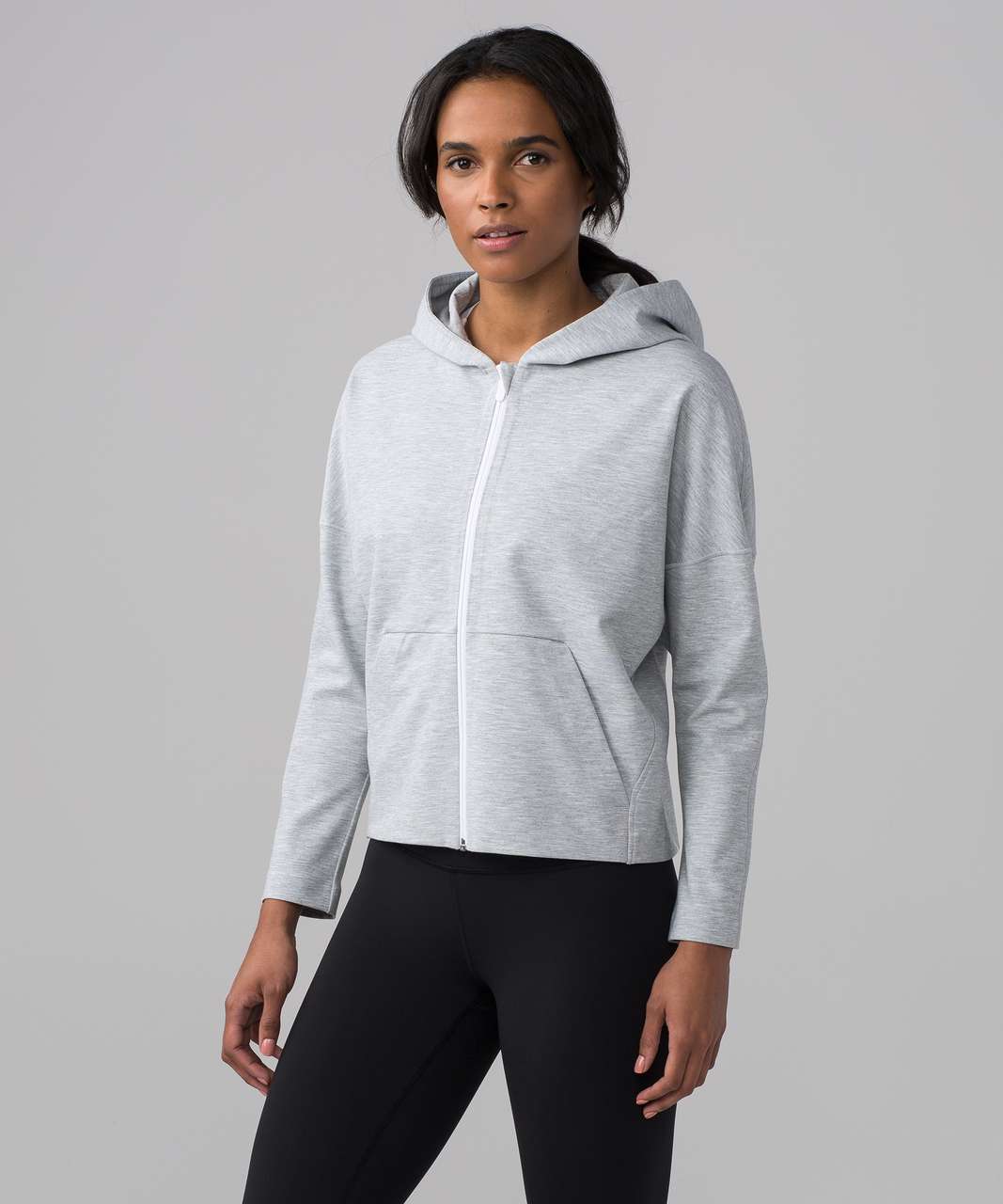 Lululemon Minimal Hoodie - Heathered Power Grey - lulu fanatics