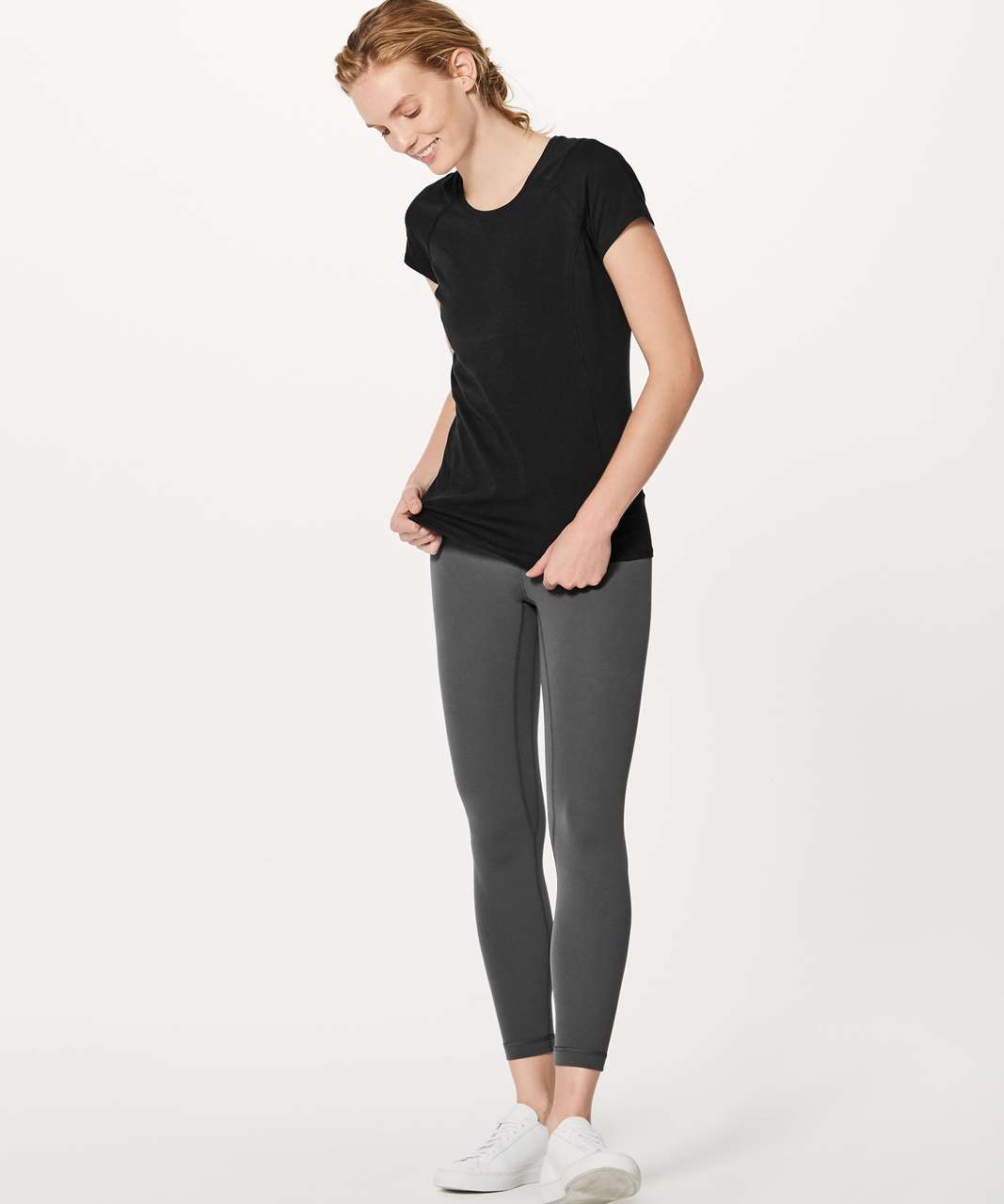 Lululemon Line Up Tee - Black - lulu fanatics