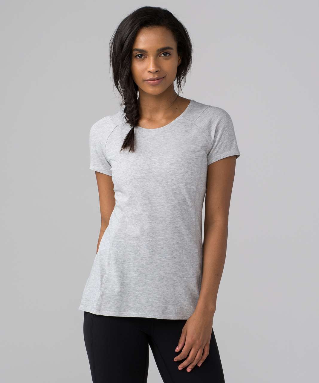 Lululemon Line Up Tee - Heathered Vapor - lulu fanatics