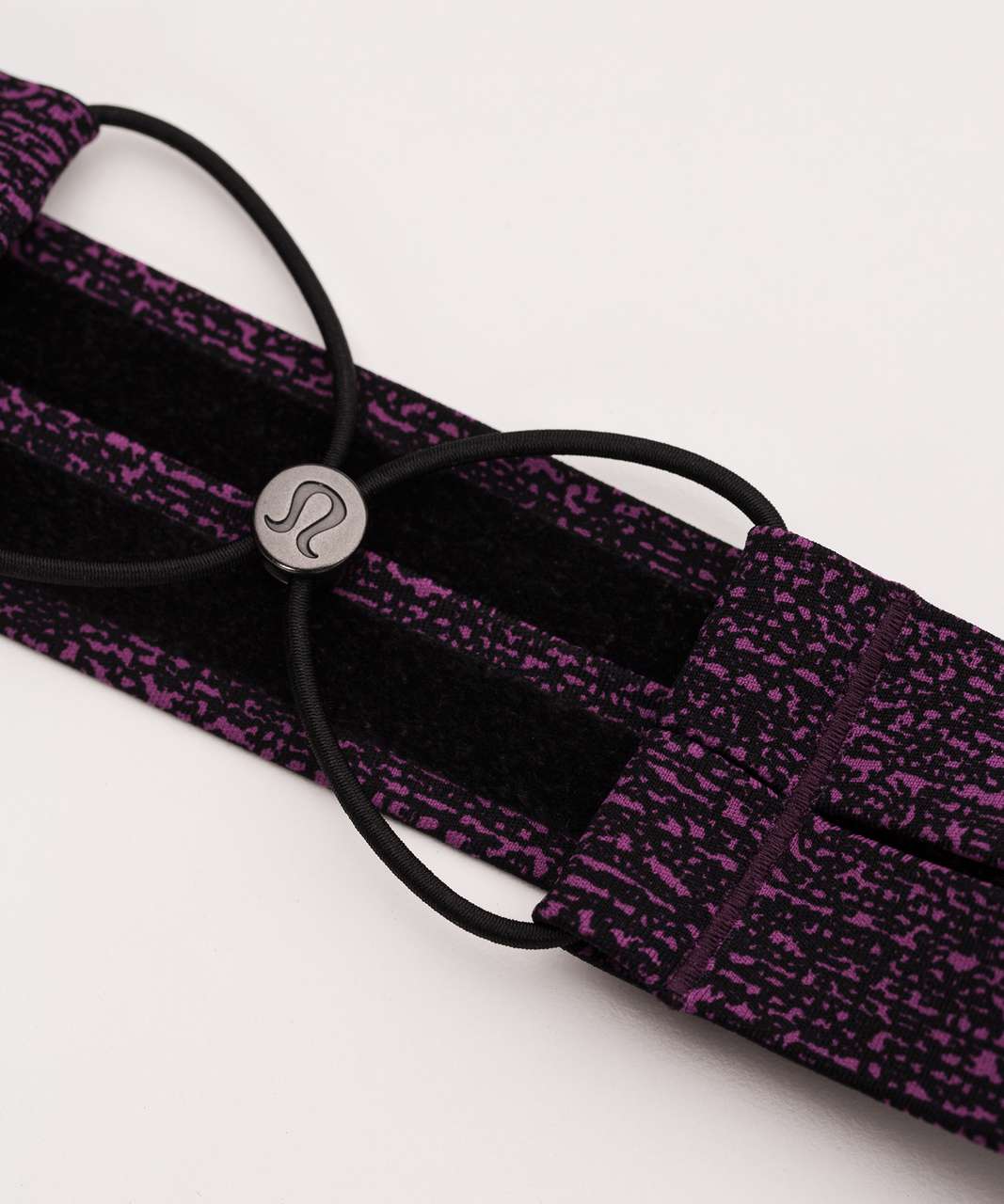 Lululemon Cross Sweat Headband - Salt Dark Mystic Black