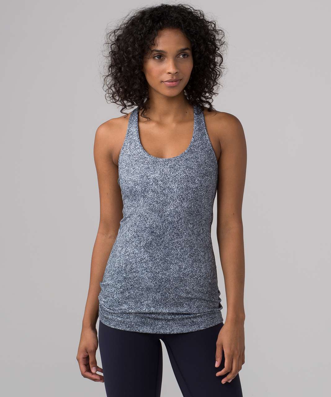 Lululemon Cool Racerback - Rio Mist White Black